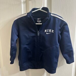 Nike Dark Blue Kids' Jacket with White Accents
